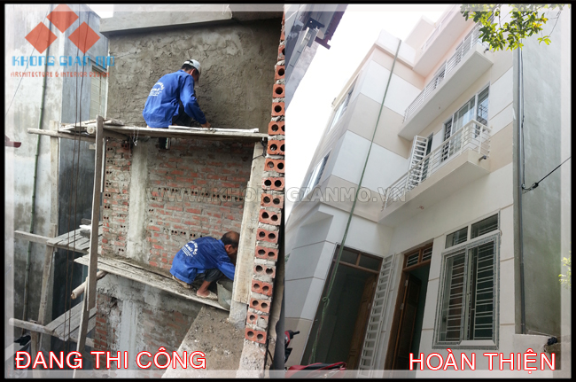 Gia đoạn hoàn thiện ngôi nhà